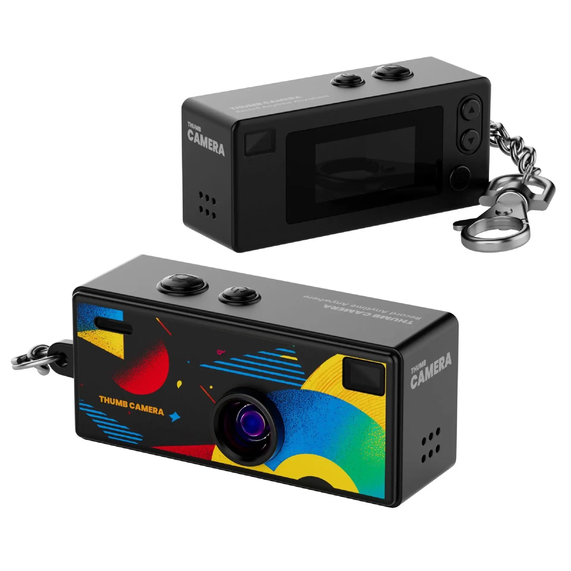 1080P HD Mini Thumb Digital Camera Recording Video Portable Camera Charmer Small Camcorder Support Memory Card Wearable Keychain